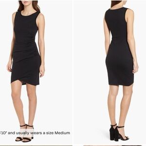 Melrose and Market Leigh Ruched Body-Con Sleeveless Dress